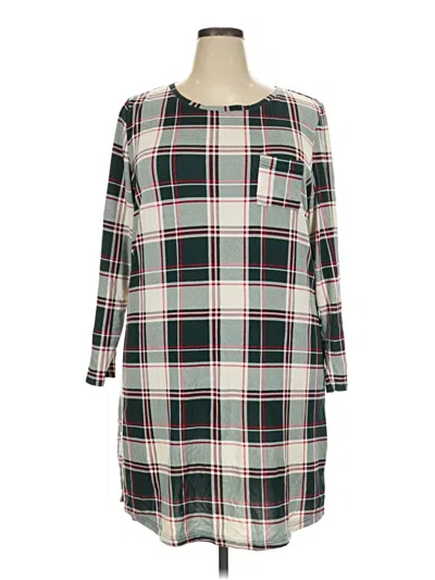 Pre-owned Christopher & Banks Casual Dress In Green