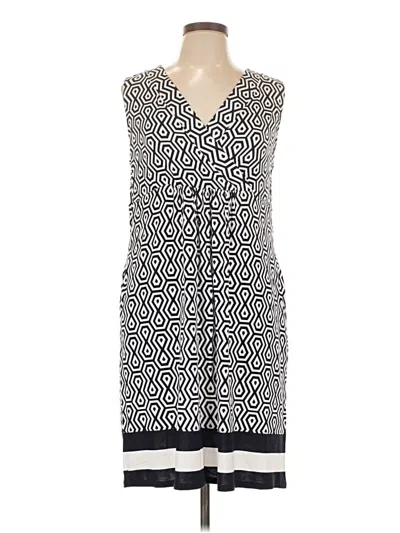 Pre-owned Christopher & Banks Casual Dress In White