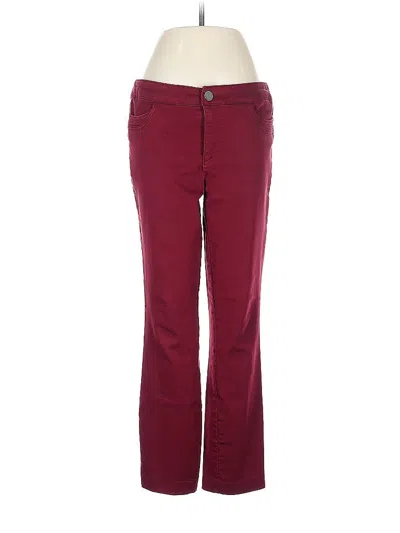 Pre-owned Christopher & Banks Casual Pants In Burgundy