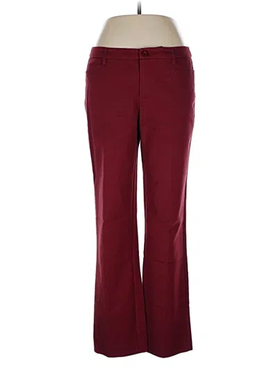 Pre-owned Christopher & Banks Casual Pants In Burgundy