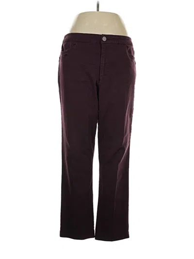 Pre-owned Christopher & Banks Casual Pants In Burgundy