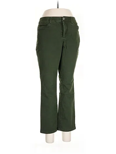 Pre-owned Christopher & Banks Casual Pants In Green