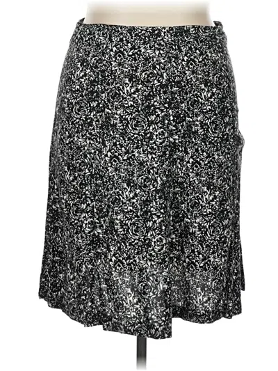 Pre-owned Christopher & Banks Casual Skirt In Black