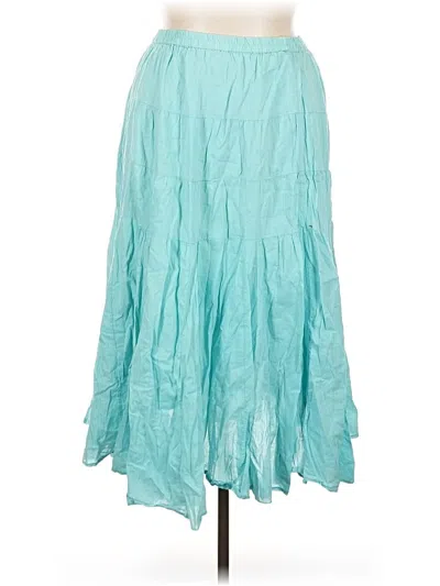 Pre-owned Christopher & Banks Casual Skirt In Blue