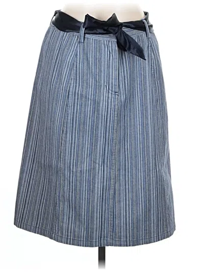 Pre-owned Christopher & Banks Casual Skirt In Blue