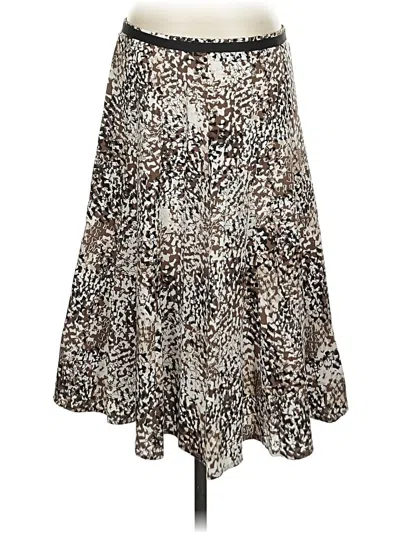 Pre-owned Christopher & Banks Casual Skirt In Brown