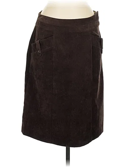 Pre-owned Christopher & Banks Casual Skirt In Brown