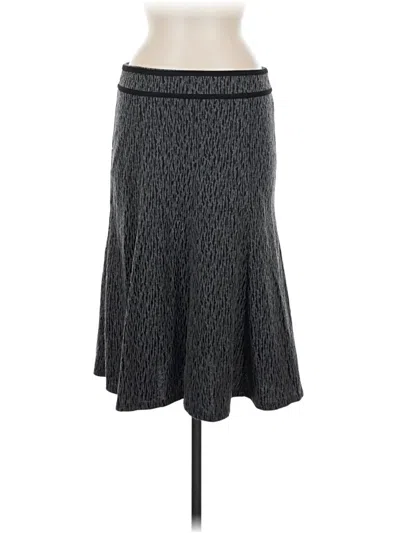 Pre-owned Christopher & Banks Casual Skirt In Gray