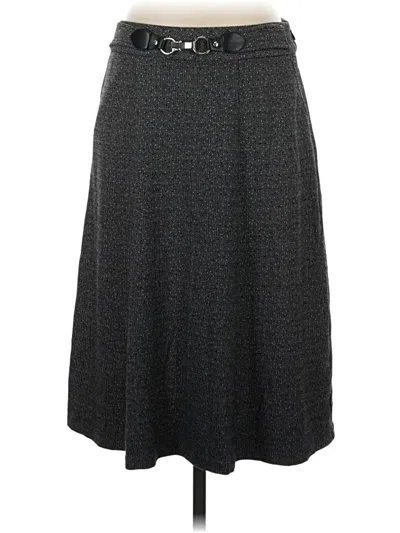 Pre-owned Christopher & Banks Casual Skirt In Gray