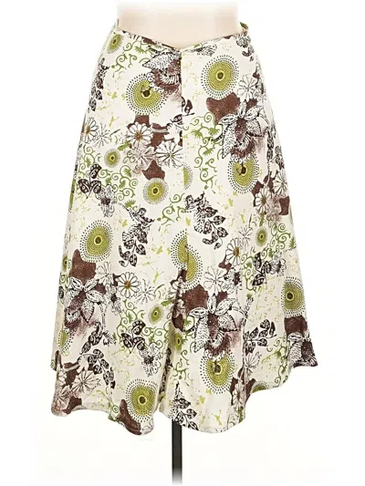 Pre-owned Christopher & Banks Casual Skirt In Green