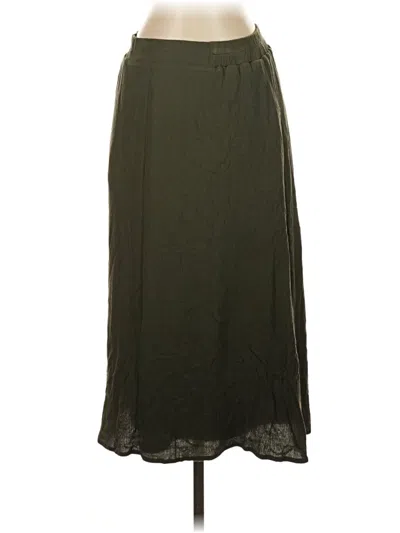 Pre-owned Christopher & Banks Casual Skirt In Green