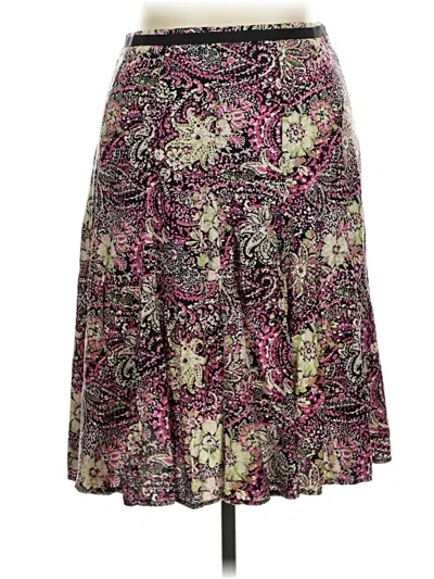 Pre-owned Christopher & Banks Casual Skirt In Purple