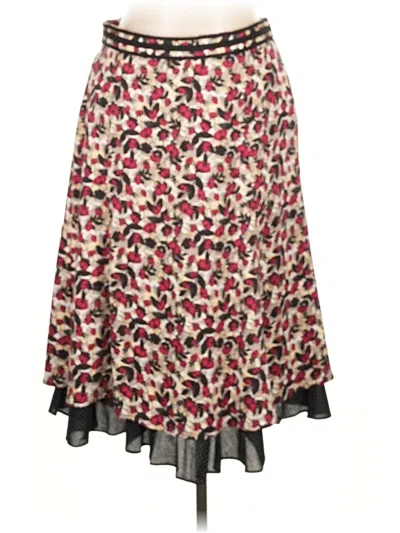 Pre-owned Christopher & Banks Casual Skirt In Red