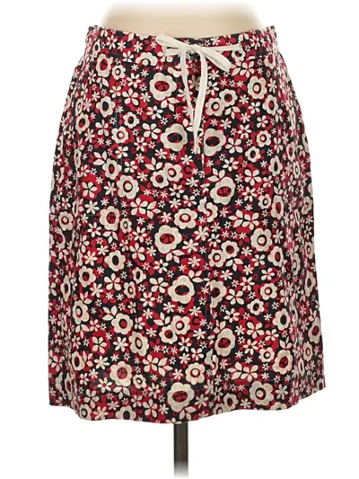 Pre-owned Christopher & Banks Casual Skirt In Red
