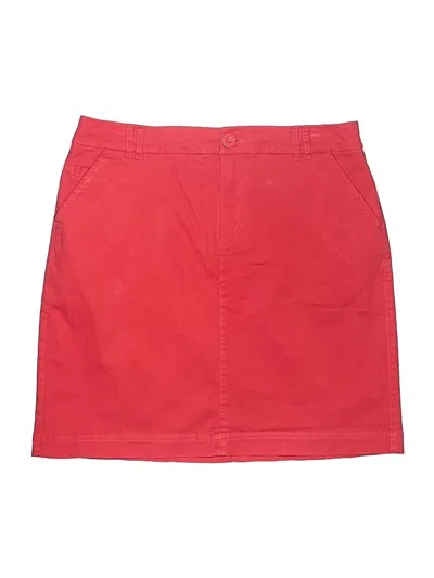 Pre-owned Christopher & Banks Casual Skirt In Red