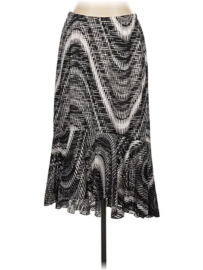 Pre-owned Christopher & Banks Casual Skirt In Silver