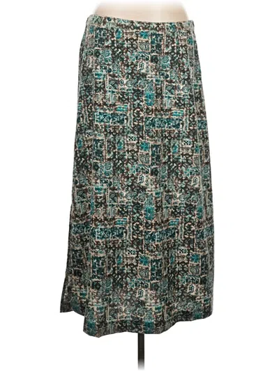 Pre-owned Christopher & Banks Casual Skirt In Teal