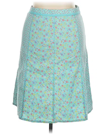 Pre-owned Christopher & Banks Casual Skirt In Teal