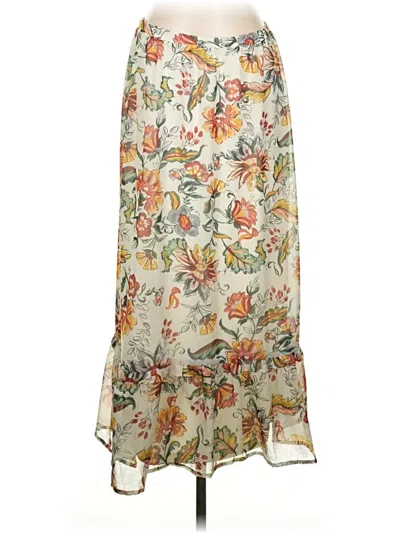 Pre-owned Christopher & Banks Casual Skirt In White