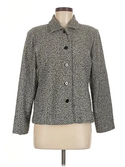 Pre-owned Christopher & Banks Coat In Gray