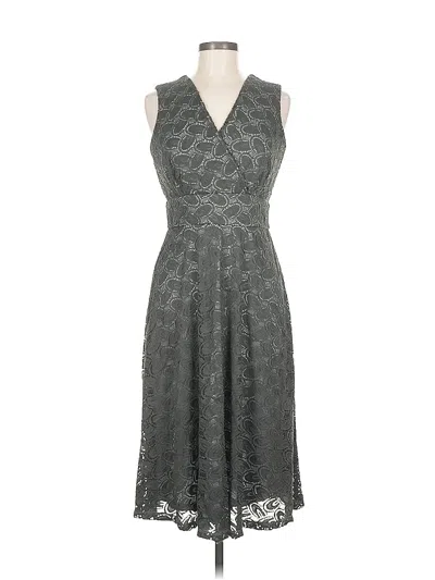 Pre-owned Christopher & Banks Cocktail Dress In Gray