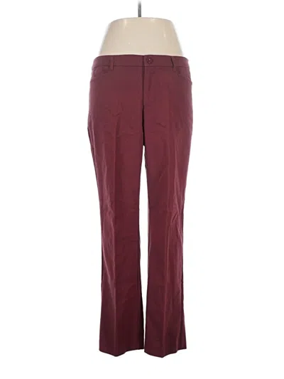 Pre-owned Christopher & Banks Dress Pants In Burgundy