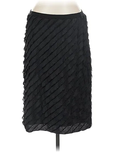 Pre-owned Christopher & Banks Formal Skirt In Black