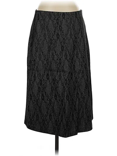 Pre-owned Christopher & Banks Formal Skirt In Black