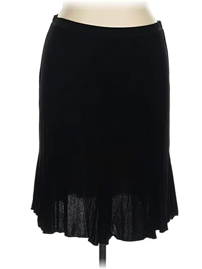 Pre-owned Christopher & Banks Formal Skirt In Black