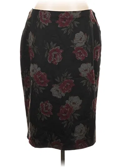 Pre-owned Christopher & Banks Formal Skirt In Black