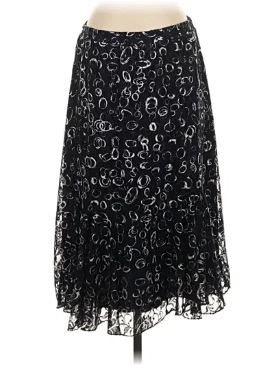 Pre-owned Christopher & Banks Formal Skirt In Black