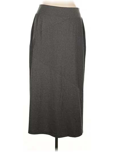 Pre-owned Christopher & Banks Formal Skirt In Gray