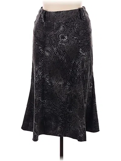 Pre-owned Christopher & Banks Formal Skirt In Gray