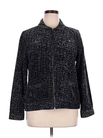 Pre-owned Christopher & Banks Jacket In Black
