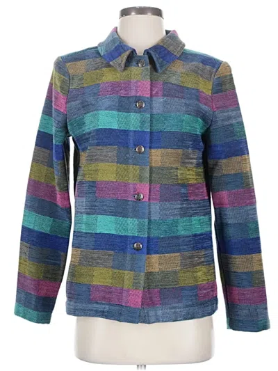 Pre-owned Christopher & Banks Jacket In Blue