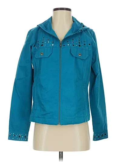 Pre-owned Christopher & Banks Jacket In Blue