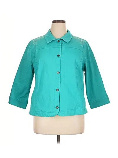 Pre-owned Christopher & Banks Jacket In Blue