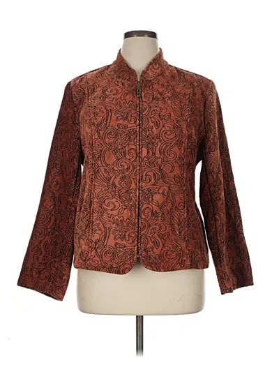 Pre-owned Christopher & Banks Jacket In Brown