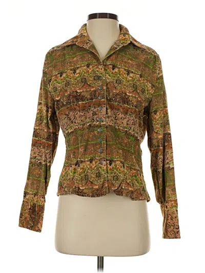 Pre-owned Christopher & Banks Jacket In Gold