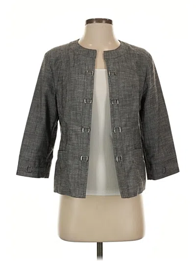 Pre-owned Christopher & Banks Jacket In Gray