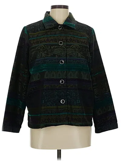 Pre-owned Christopher & Banks Jacket In Green