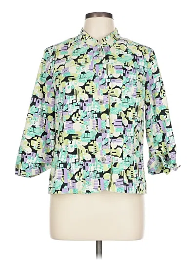 Pre-owned Christopher & Banks Jacket In Green