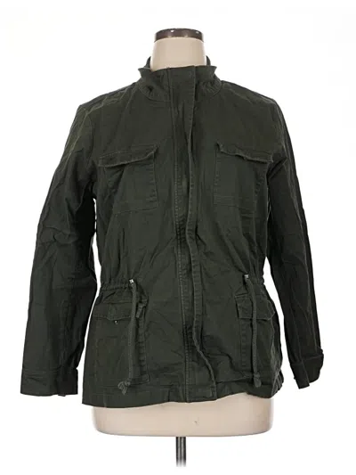 Pre-owned Christopher & Banks Jacket In Green