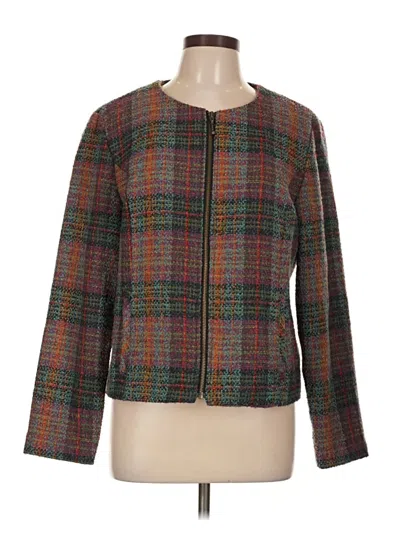 Pre-owned Christopher & Banks Jacket In Green