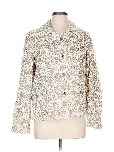 Pre-owned Christopher & Banks Jacket In Ivory