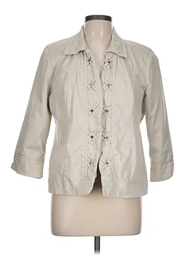 Pre-owned Christopher & Banks Jacket In Ivory