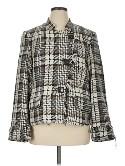 Pre-owned Christopher & Banks Jacket In Ivory