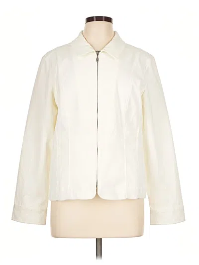 Pre-owned Christopher & Banks Jacket In Ivory