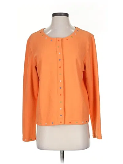 Pre-owned Christopher & Banks Jacket In Orange