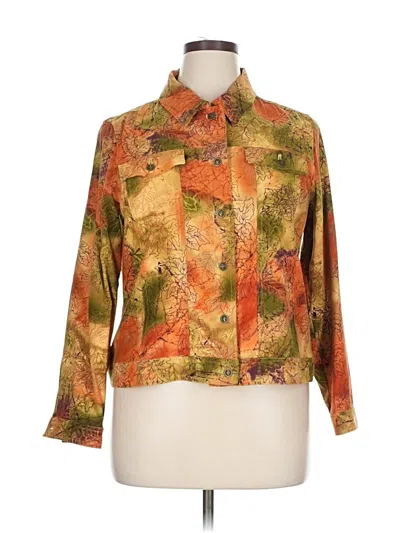 Pre-owned Christopher & Banks Jacket In Orange